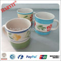 8oz Keramik handbemalten Becher mit Blumen-Design